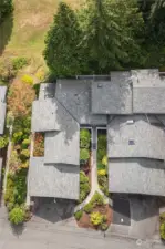 An eagle eye view of the Highland Green Condos.