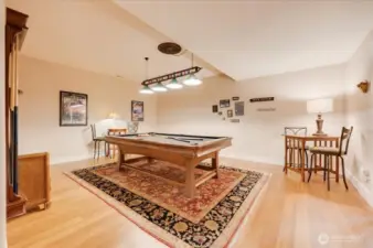 Pool table and everything pictured conveys