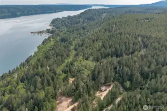 The structure visible is Hamma Ridge's Well house - you can just make out the easement road shape through the shadowing in the trees
