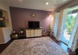 Large Living Room that opens to your own private Balcony