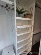 Custom closet shelving