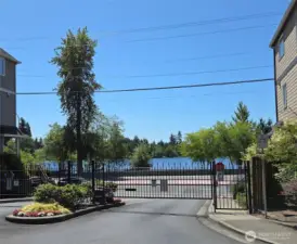 You will LOVE the Security of a Gated Community & being located across from Silver Lake!