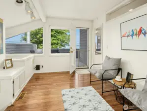 2F Sitting Room - 11x11, Walk up the open stairwell to the Second Floor. This room can be utilized as a reading room, small boardgame room or tv room