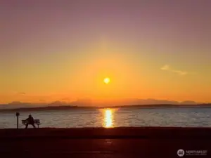 Alki Sunset Late July 2025