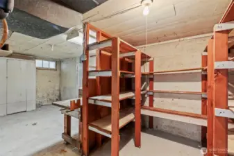 Unfinished basement.