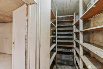 Used as a wine cellar.
