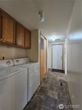 Back door covered entry from carport to laundry room & kitchen