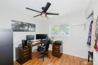 3rd upstairs bedroom currently being used as an office.