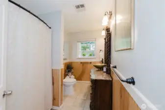 Upstairs main hall bathroom.