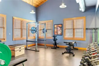 And a separate exercise room which could be repurposed for a variety of different uses.