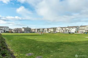 Park at end of the block with a picnic shelter