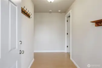Entryway with coat racks