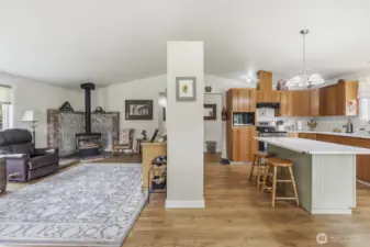 View when entering from the front door.