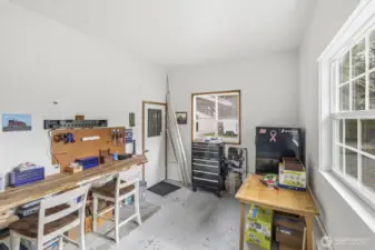 Off the utility is your flex room