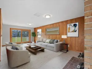 Family Room Virtually Staged