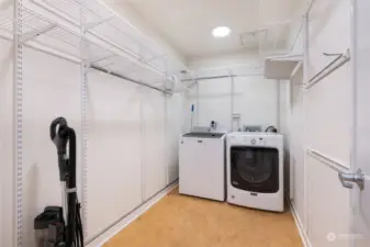 Full size laundry room.  Not just a closet
