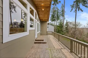 Entertaining Deck with Access from Kitchen & Primary Bedroom