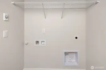 Conveniently located laundry space