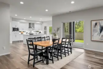 Sizable dining space tailored for large gatherings or intimate evenings
