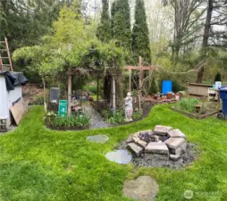 Once the grass grows back in, this is what the yard looks like.