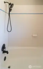Complete with shower/tub