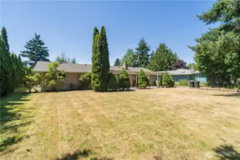 Lot is fenced