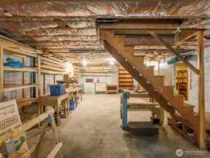 Basement Storage / Workshop Area