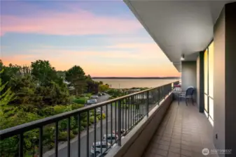 Evening view from your deck