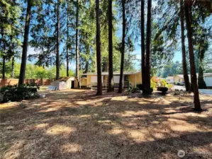Large open community space next to property