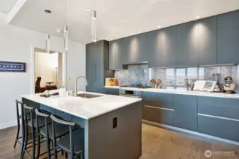 This floor plan at SPIRE is rarely available and sells quickly for it's phenomenal kitchen space!