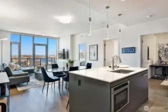 Not a culinary guru? Grab takeout from an ever-growing list of incredible restaurants within blocks and bring it home to this peaceful perch.