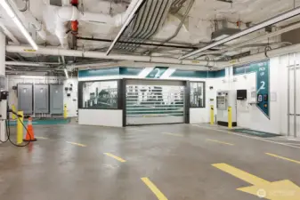 The future is now! This automated parking garage is unlike anything you've ever seen - simply pull in, turn the car off, and let robots sweep your car away and park it down below.