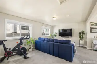 The carriage house, above the garage, can be a 4th bedroom