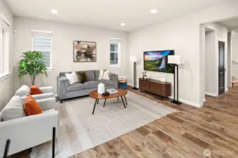 Family room off kitchen