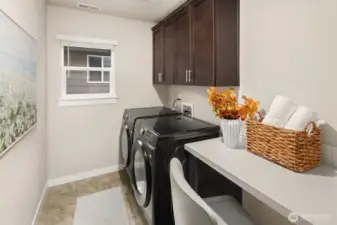 Top floor utility room.  Brand new Samsung W/D