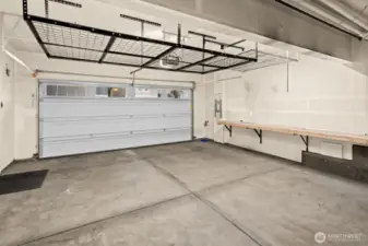 Attached 2 car garage