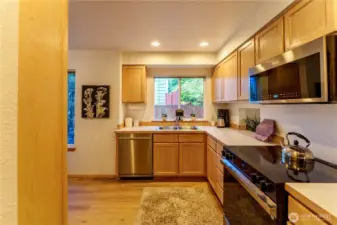 Kitchen and new appliances.