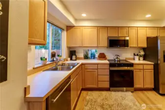 Kitchen and new appliances.