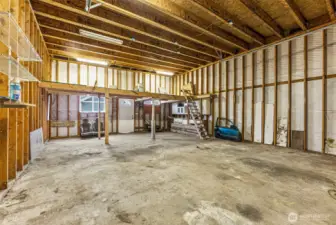 View of additional level in shop.