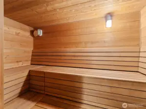 Large sauna!