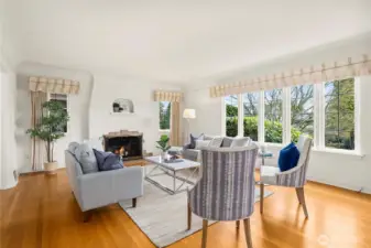 Well-maintained original hardwood floors