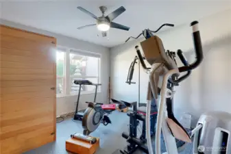 Exercise room with sauna (can be set back up as 2nd bedroom)