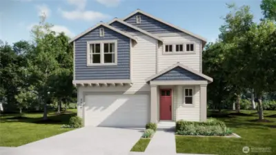 Artist rendering only, elements of home can vary.