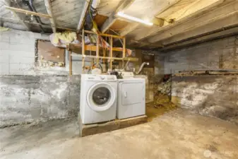 Laundry in Basement