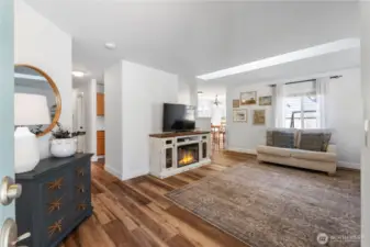 Lots of light in the living room
