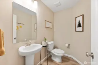 Roomy Half Bath