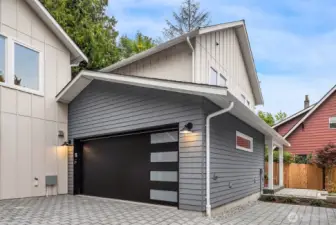 EV-ready two-car garage