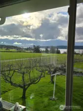 The views are spectacular, always changing and all from the comfort of your own charming country home's dining room window.