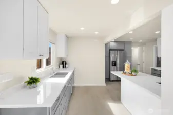 Spacious kitchen great for entertaining.