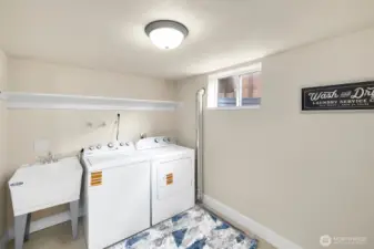 HUGE laundry room w/ new washer & dryer.